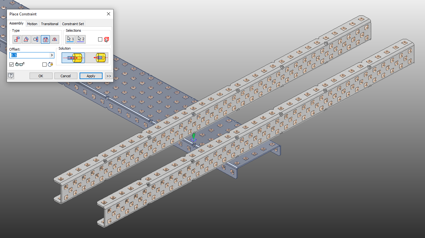 Insert Constraint on Inner Drive Channel