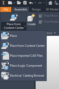 Default Place Button