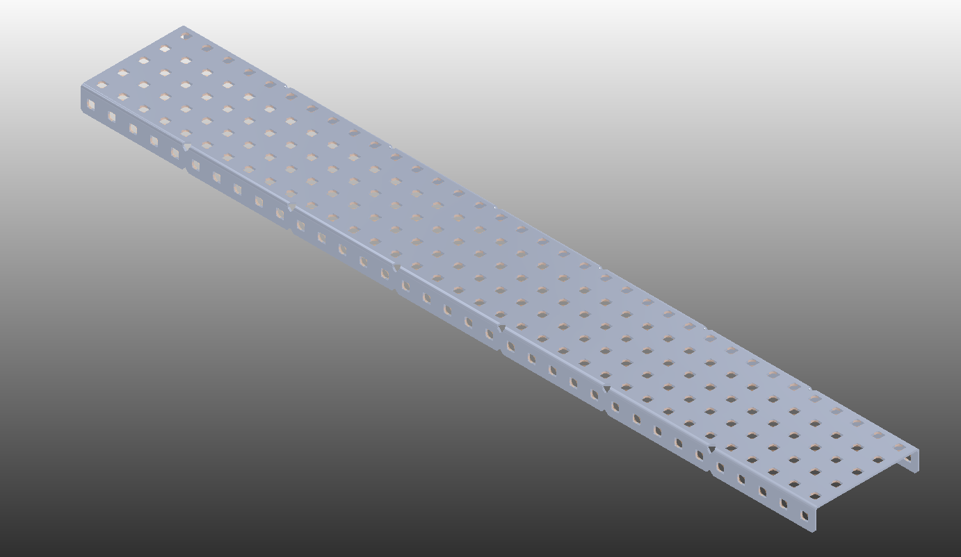 Steel 5 Wide with Realistic Visual Style