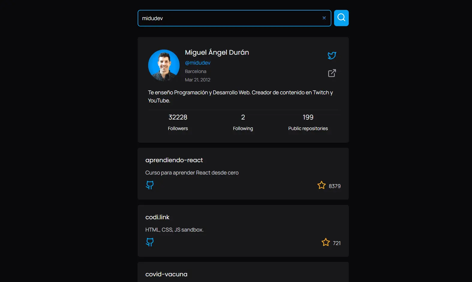 github user finder