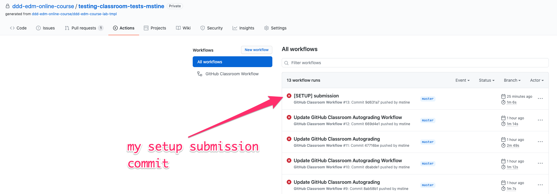 GitHub Actions Commit