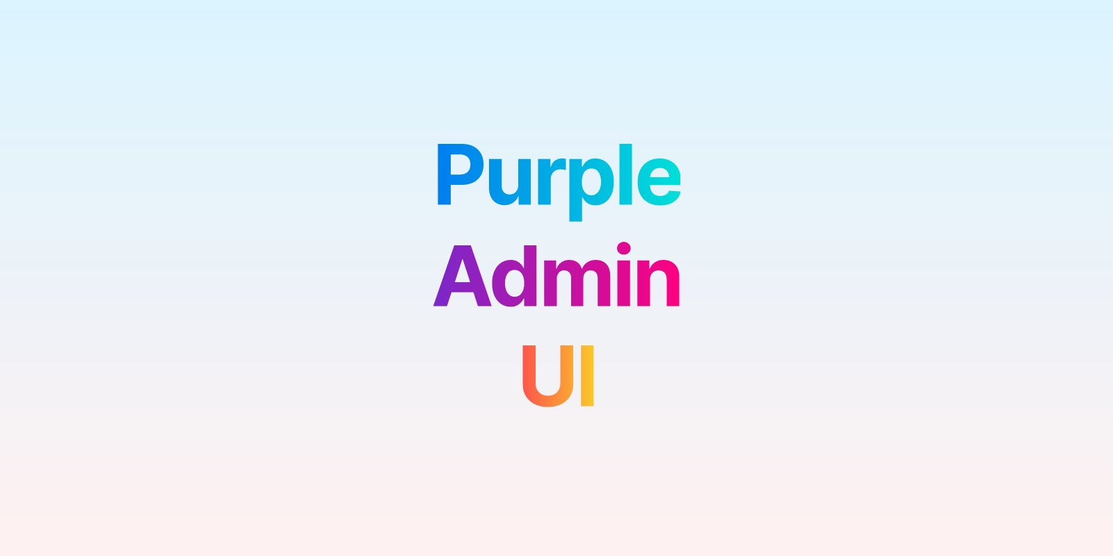 Purple Admin UI
