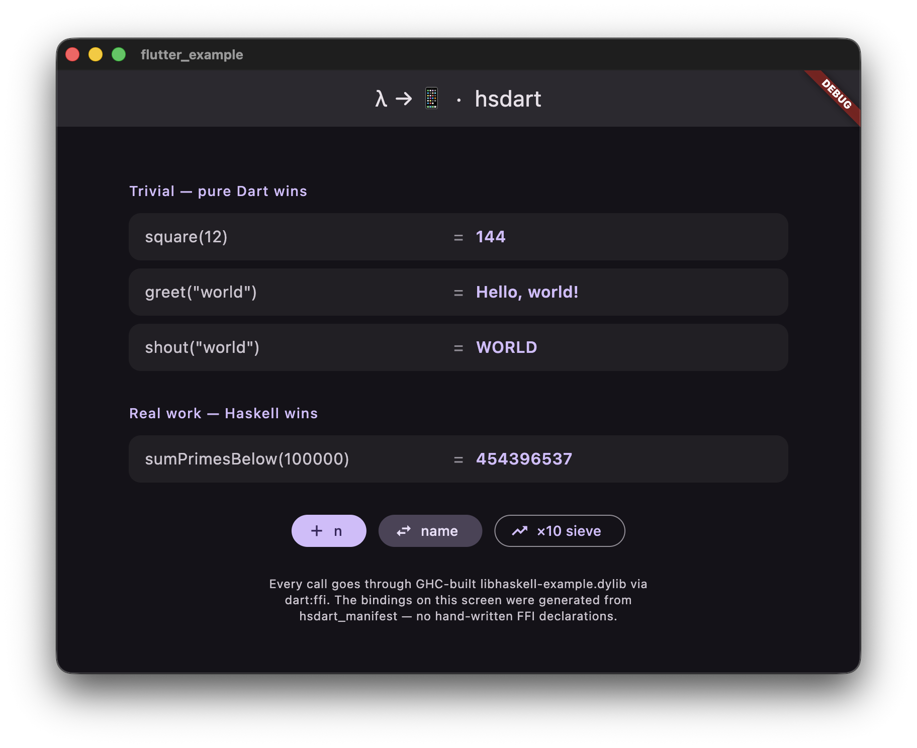 hsdart demo