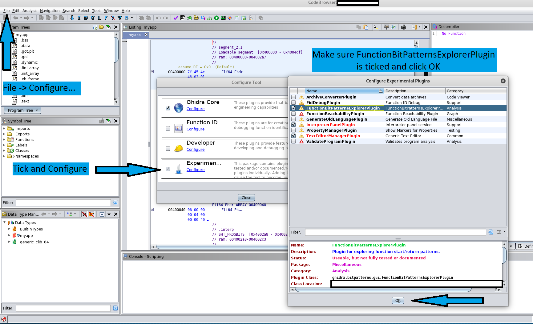 Figure 2 Enable Experimental Plugin