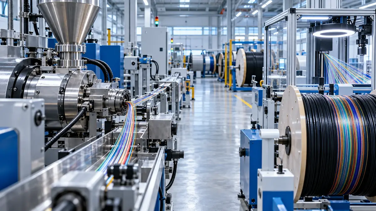 Fiber optic cable production line