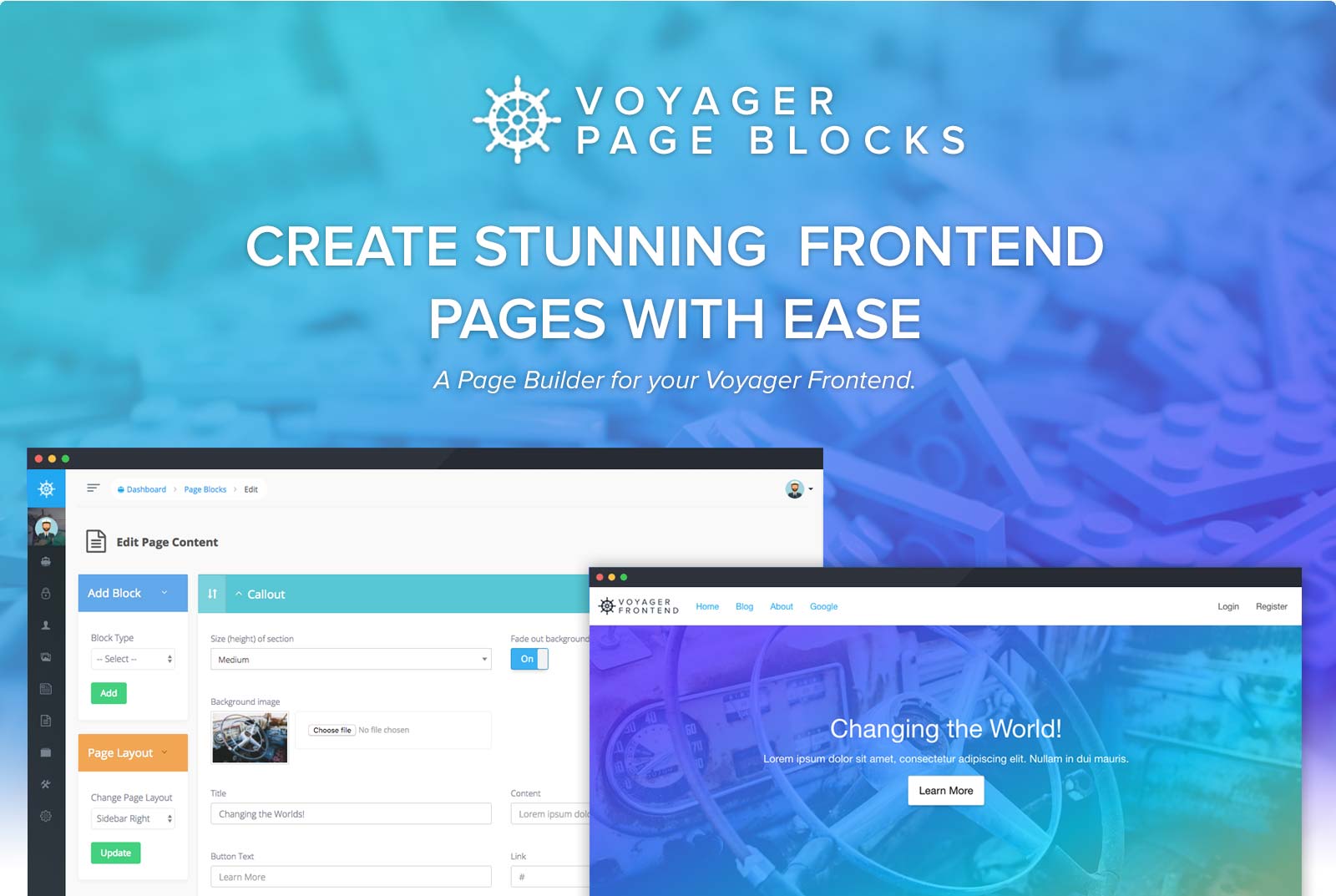 Voyager Frontend Screenshot