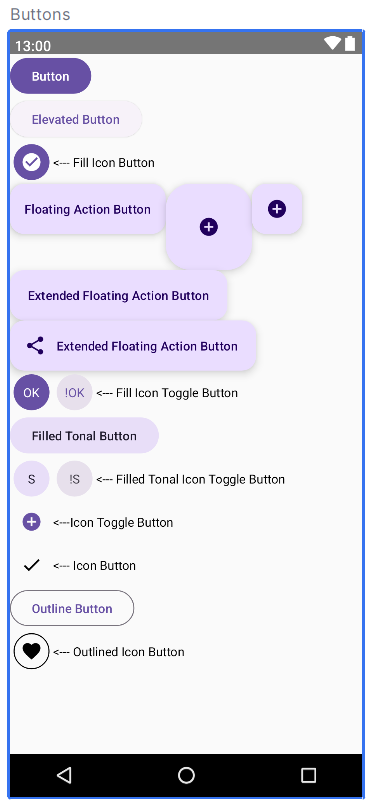 Icon Button Compose Buttons in Compose