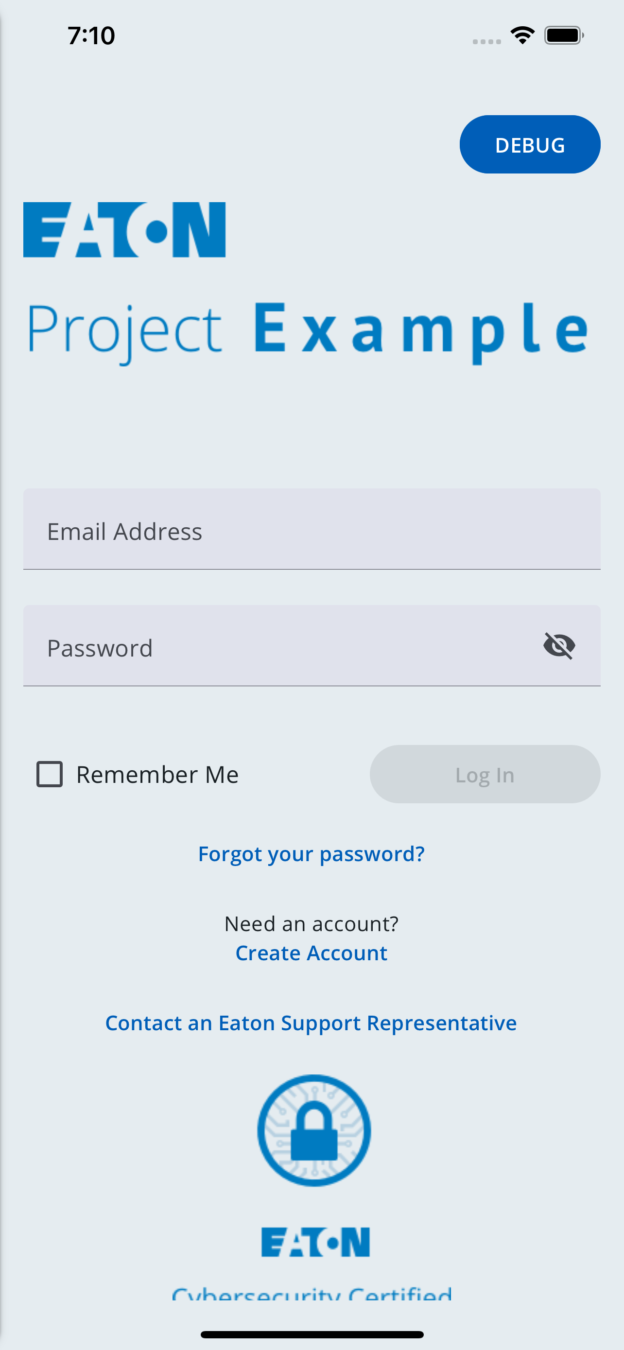 Authentication Template