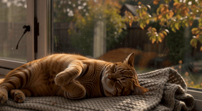 Sleeping cat, seamless loop