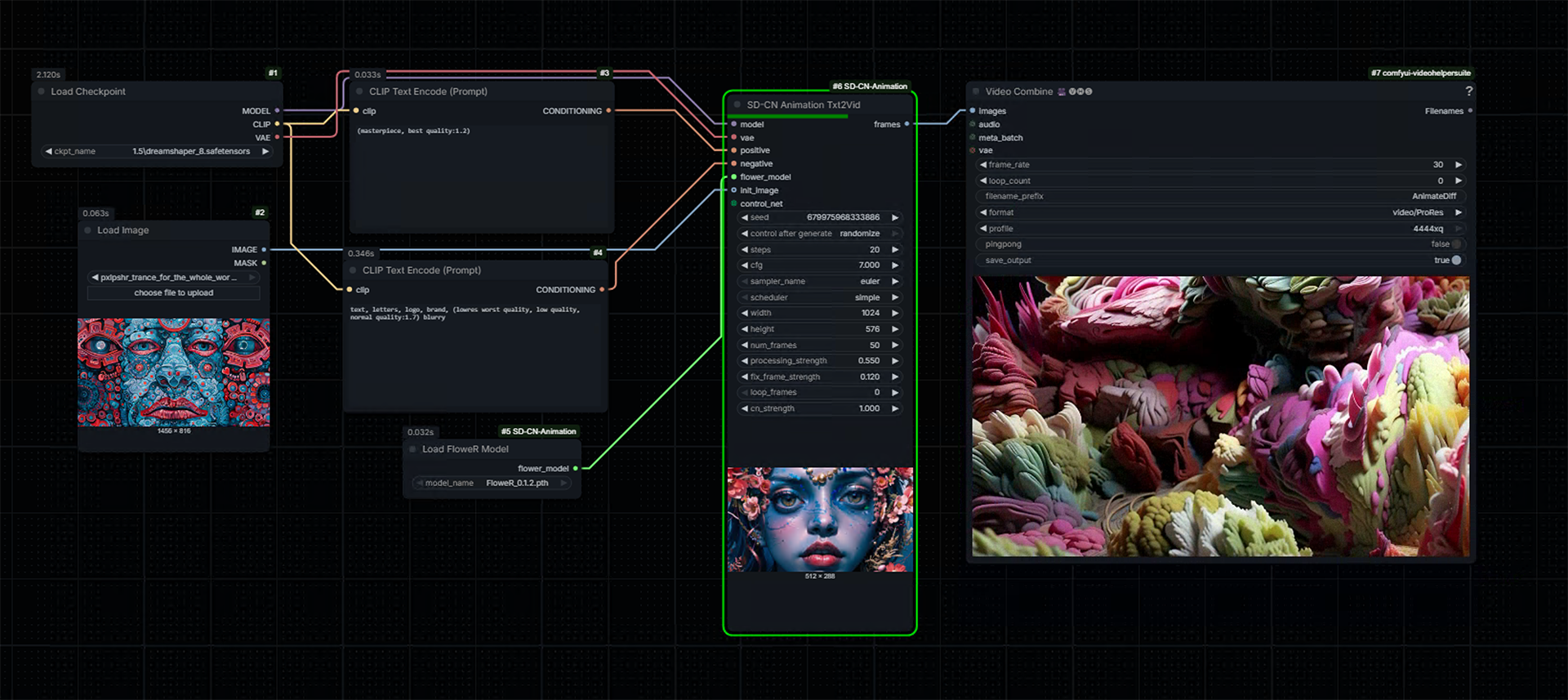 Workflow screenshot