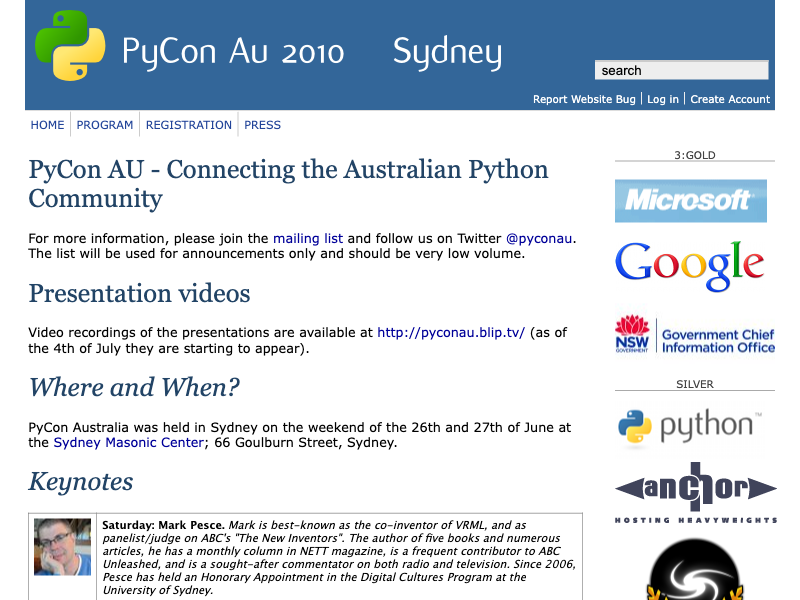 pyconau/2010-archive