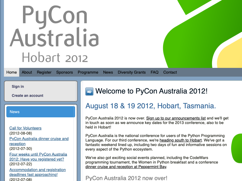 pyconau/2012-archive