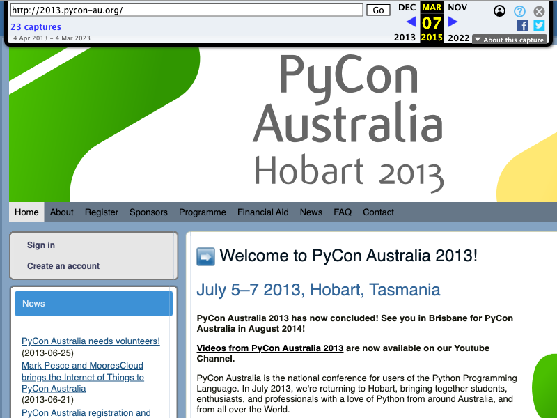 https://web.archive.org/web/20150307051807/http://2013.pycon-au.org/