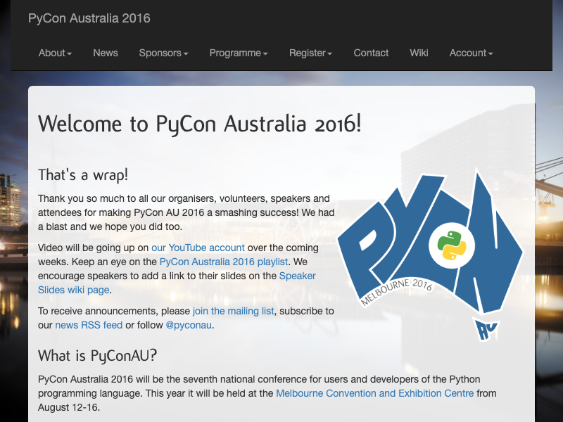 pyconau/2016-archive