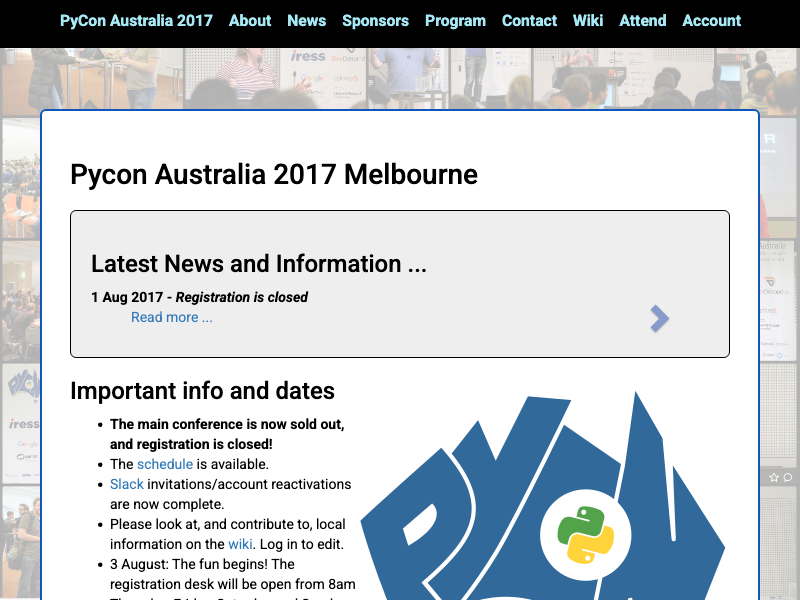 pyconau/2017-archive