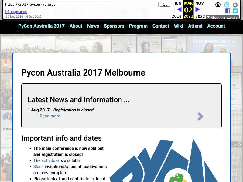 https://web.archive.org/web/20210302051807/https://2017.pycon-au.org/