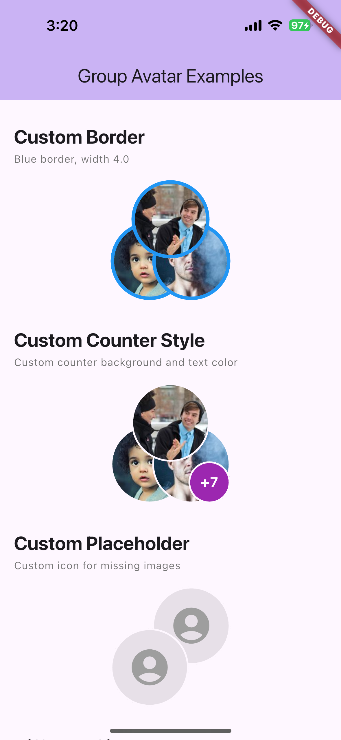 Custom Border, Counter, and Placeholder