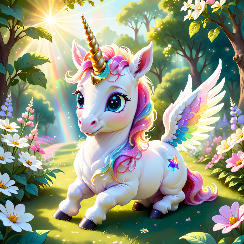 unicorn in the garden