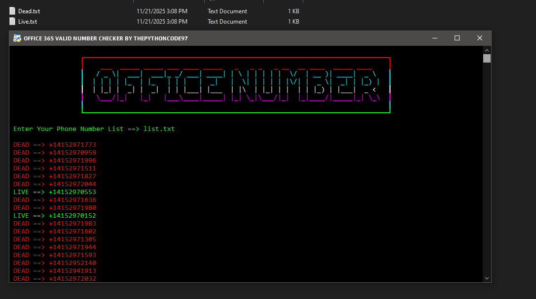 Office365 Number Checker