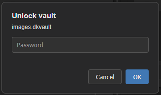 Unlocking a vault