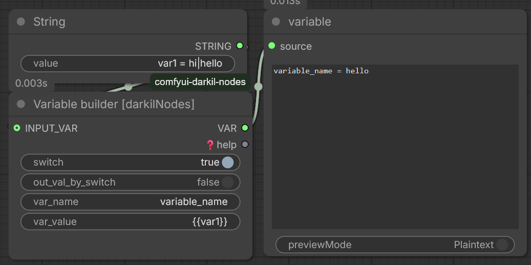 Variable builder