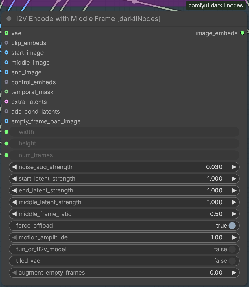 I2V Encode with Middle Frame