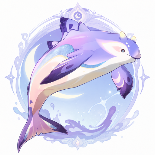 月芒霜鳍鲸 logo
