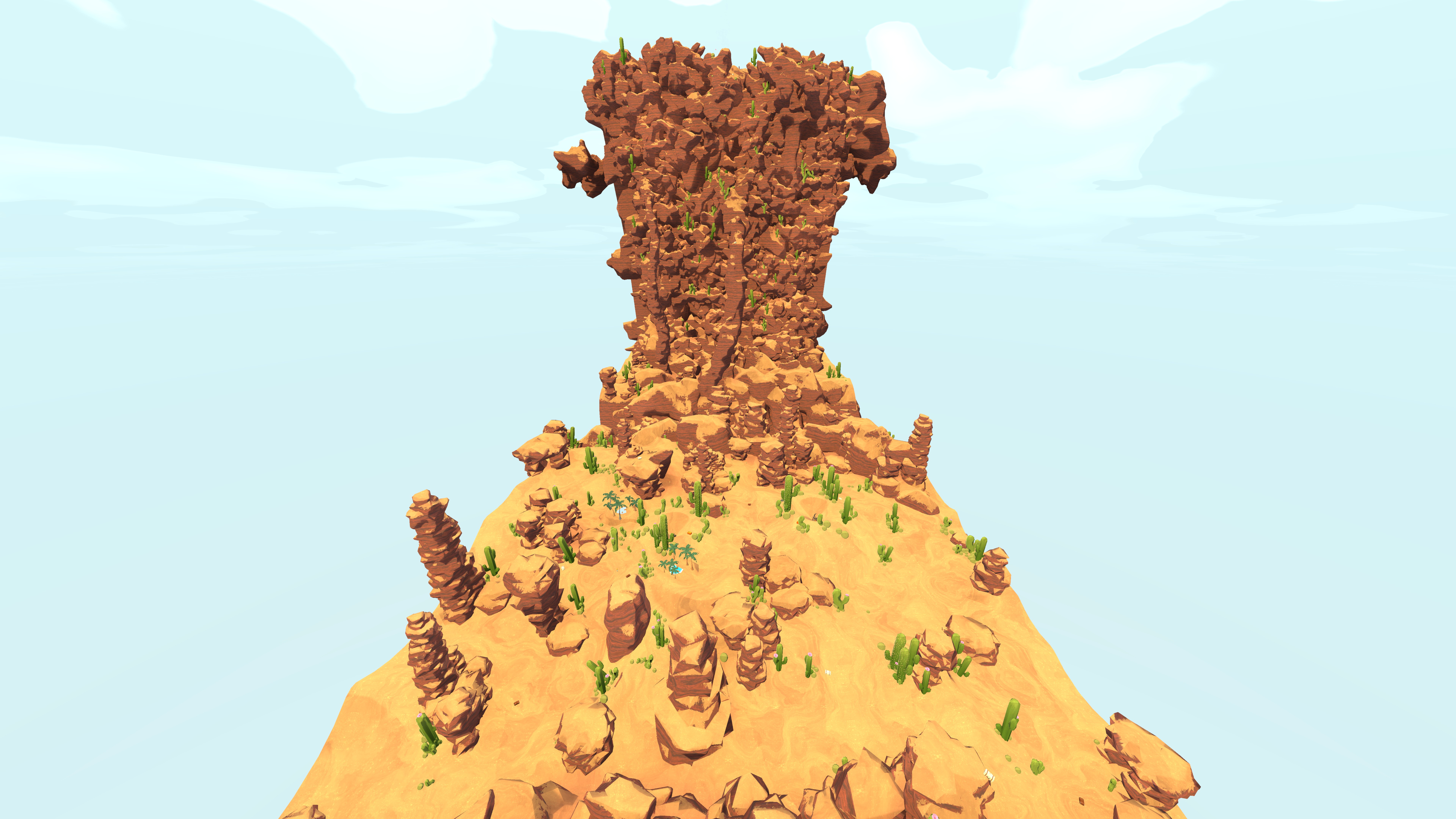 Alpine route view from the Peak biomes today map
