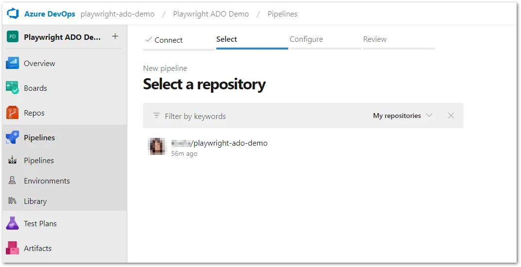 Select your repository