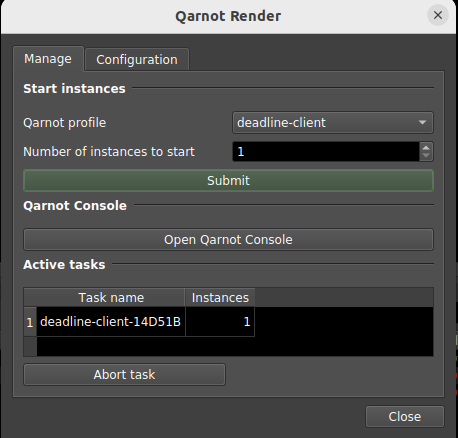 qarnot-render-deadline Deadline Monitor UI script