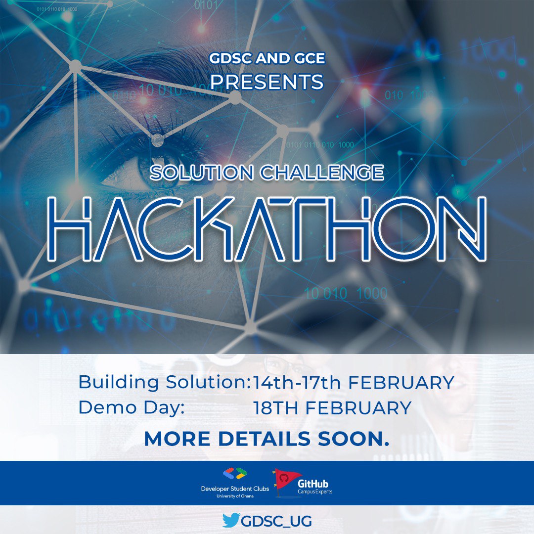 In preparation for Googles annual solutions challenge for Google developer students clubs (GDSC), I have collaborated with the GDSC Chapter in my University to Organize a Hackathon in the fields of Google Solutions Challenge to prepare my Community and the GDSC members for this years challenge.