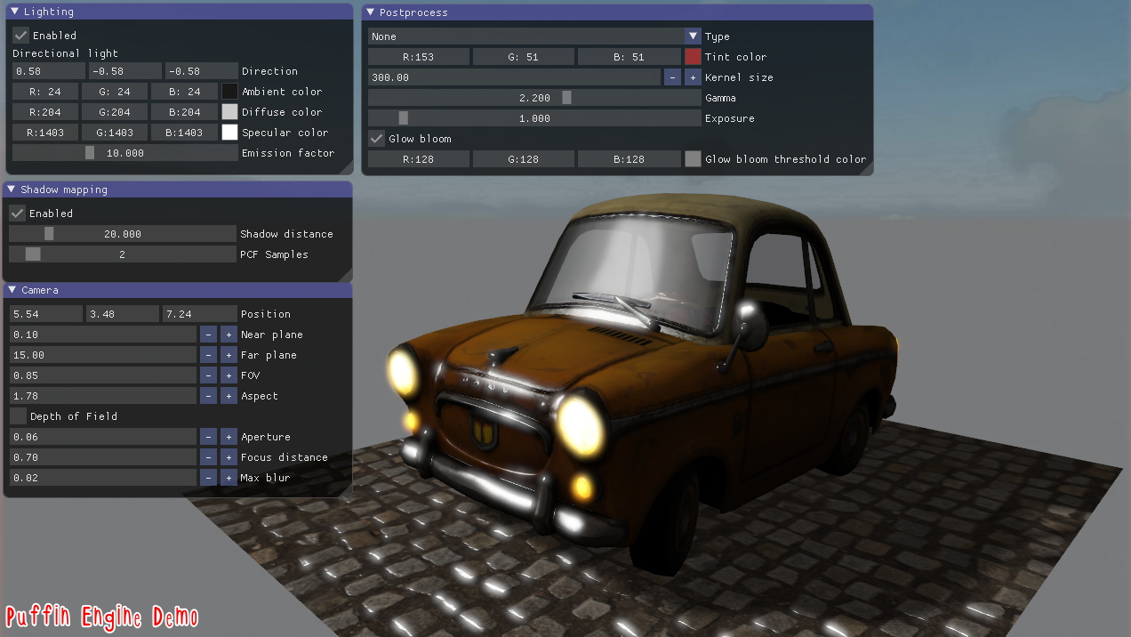 GitHub - qbranchmaster/Puffin-OpenGL-Engine-V2: 3D graphics rendering ...
