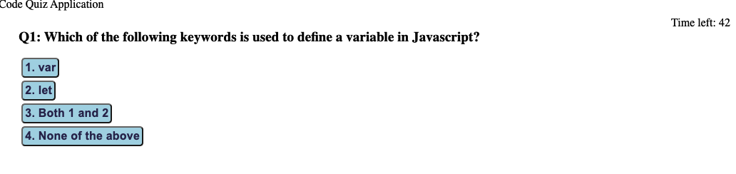 image for Code Quiz question