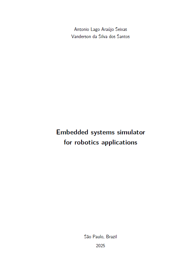 Embedded systems simulator for robotics applications