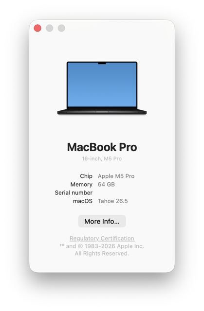 M5 PRo info