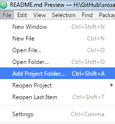 add project folder
