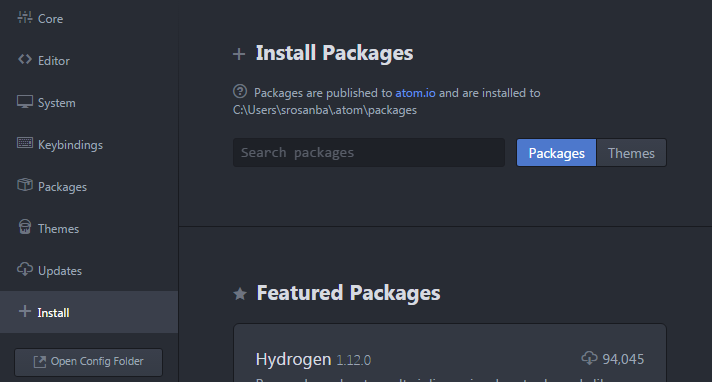 install packages
