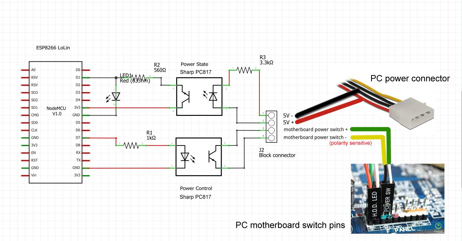 Pc817 схема включения arduino