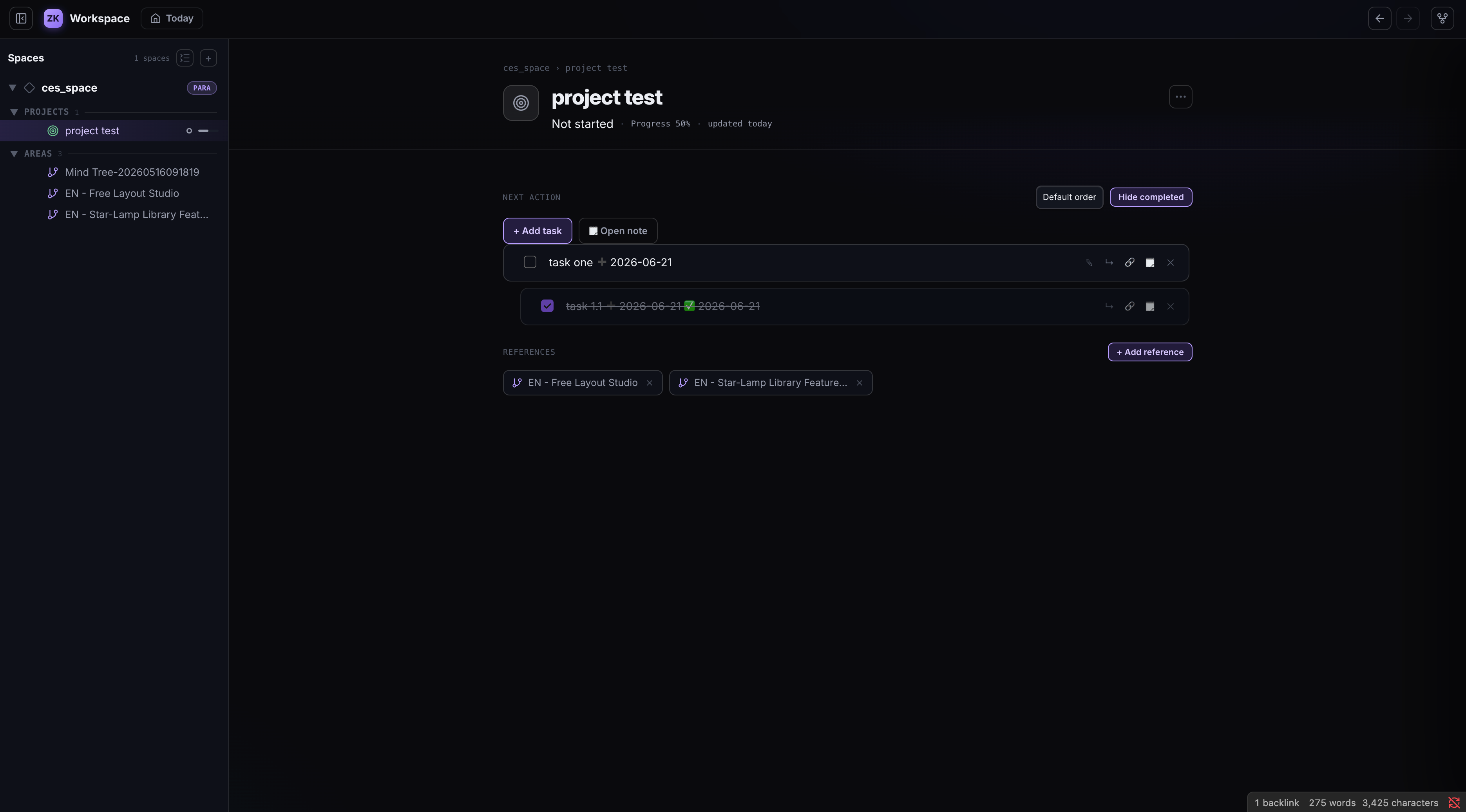 Thought Navigator map screenshot