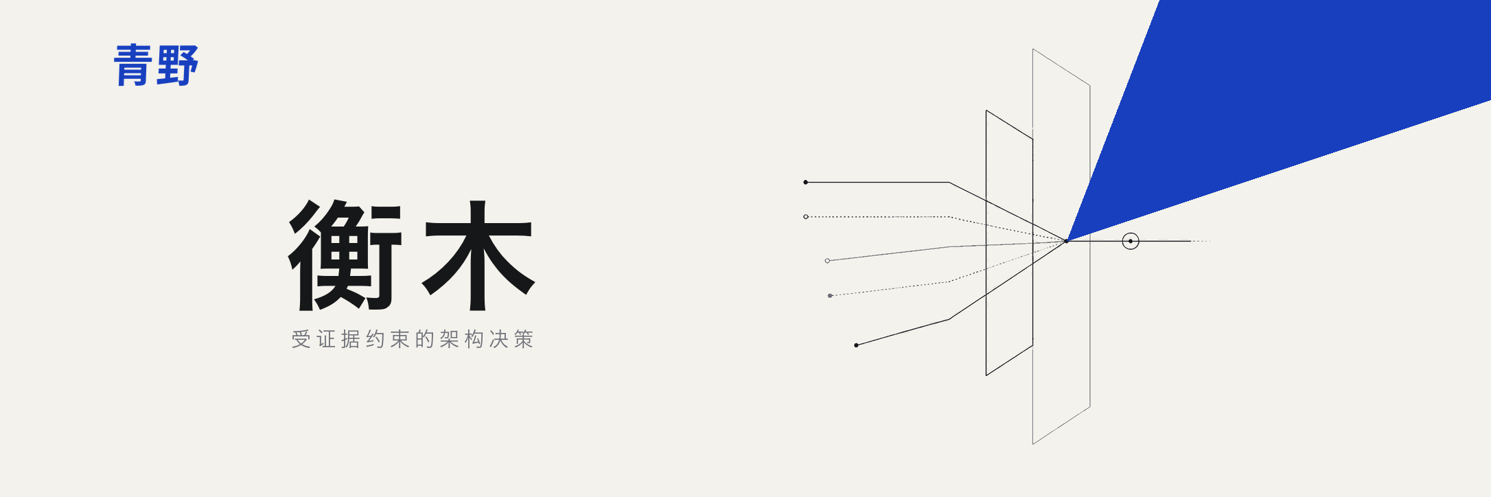 衡木——受证据约束的架构设计与决策系统；青野开源项目