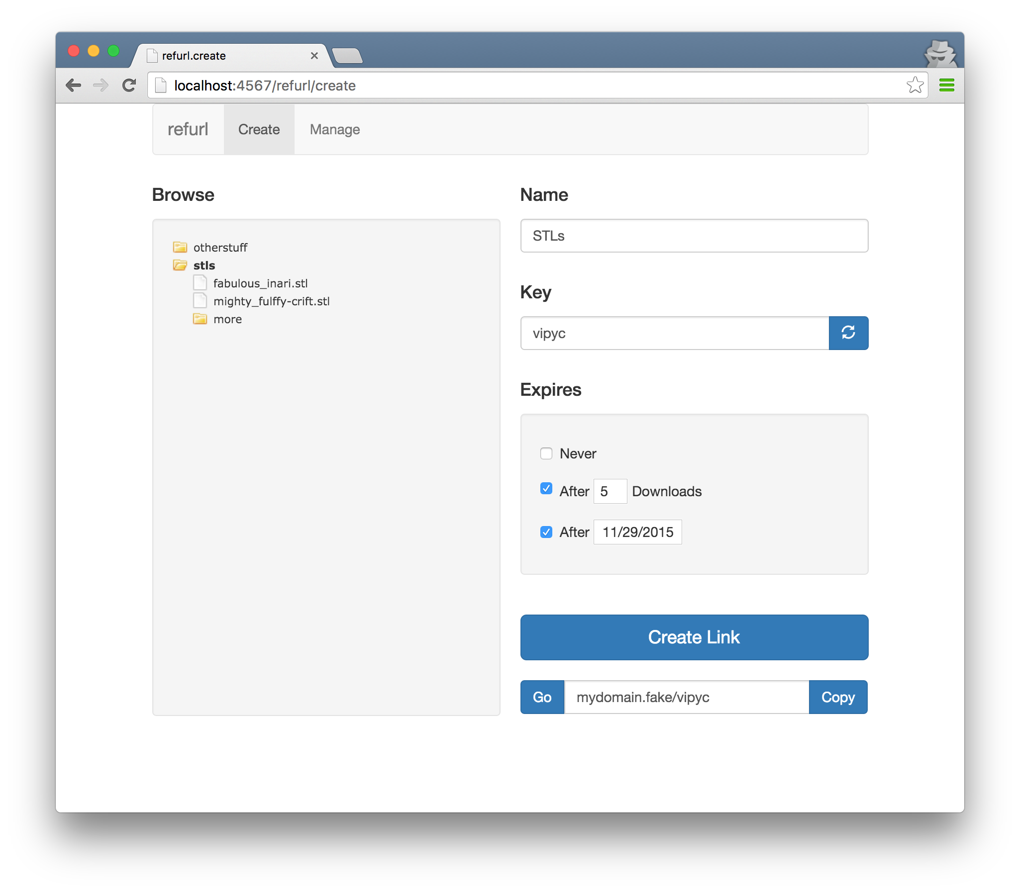 GitHub - mattbun/refurl-ruby: Create URLs that point to files on your ...