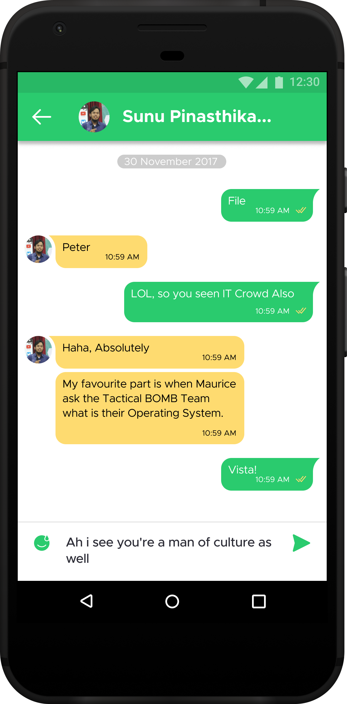App github firebase chat android Chat application