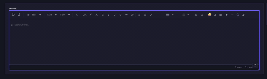 Text alignment