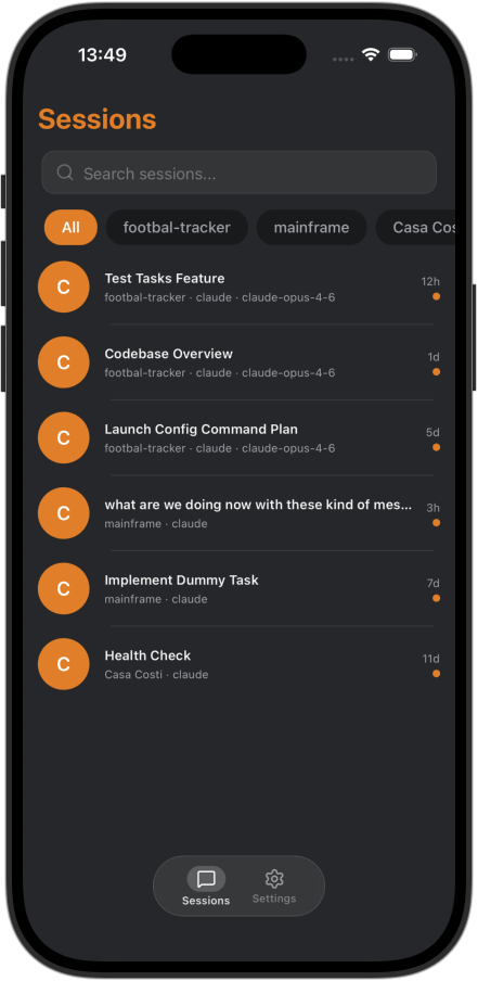 Mainframe mobile