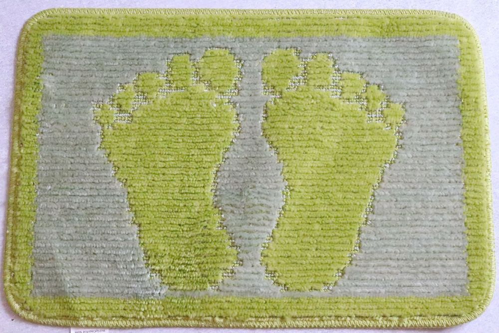 Килимок для ванної і туалету "Ноги"40*60 см Vonaldi 1725/green legs