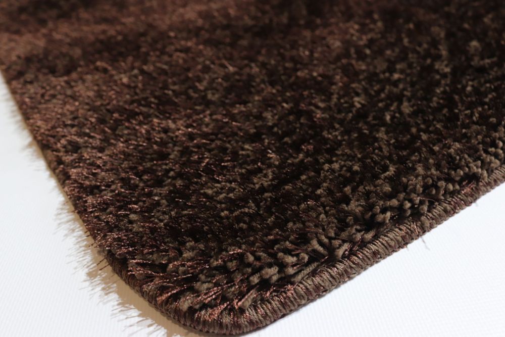 Набір килимків в ванну і туалет Pirlanta 100*60 +50*60 см з високим ворсом 01297 Brown Pirlanta/01297 — фото 3