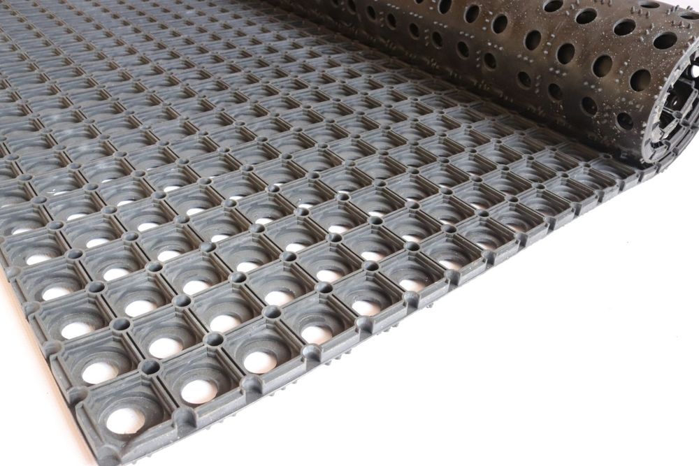 Килимок гумовий соти 100x150x1,6 см Індія 16 кг PB1509