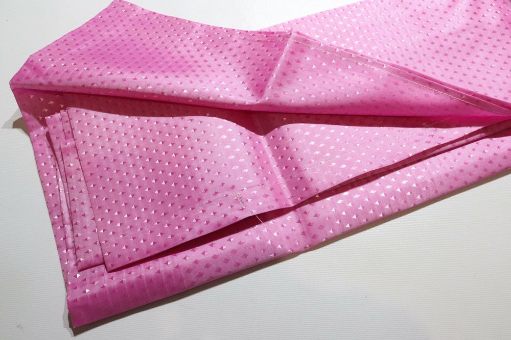 Штора для ванної тканинна однотонна 180x180 см 5214/pink2 — фото 2