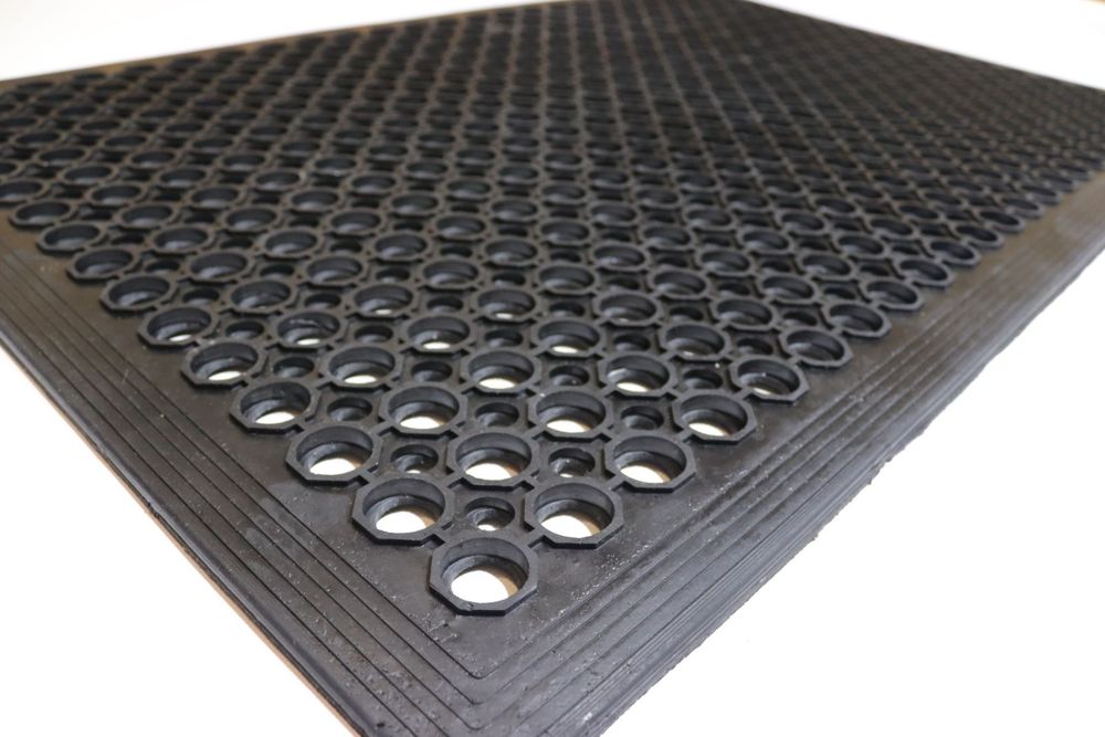 Килимок гумовий соти 60x90 см брудозахисний HoReCa PB1776