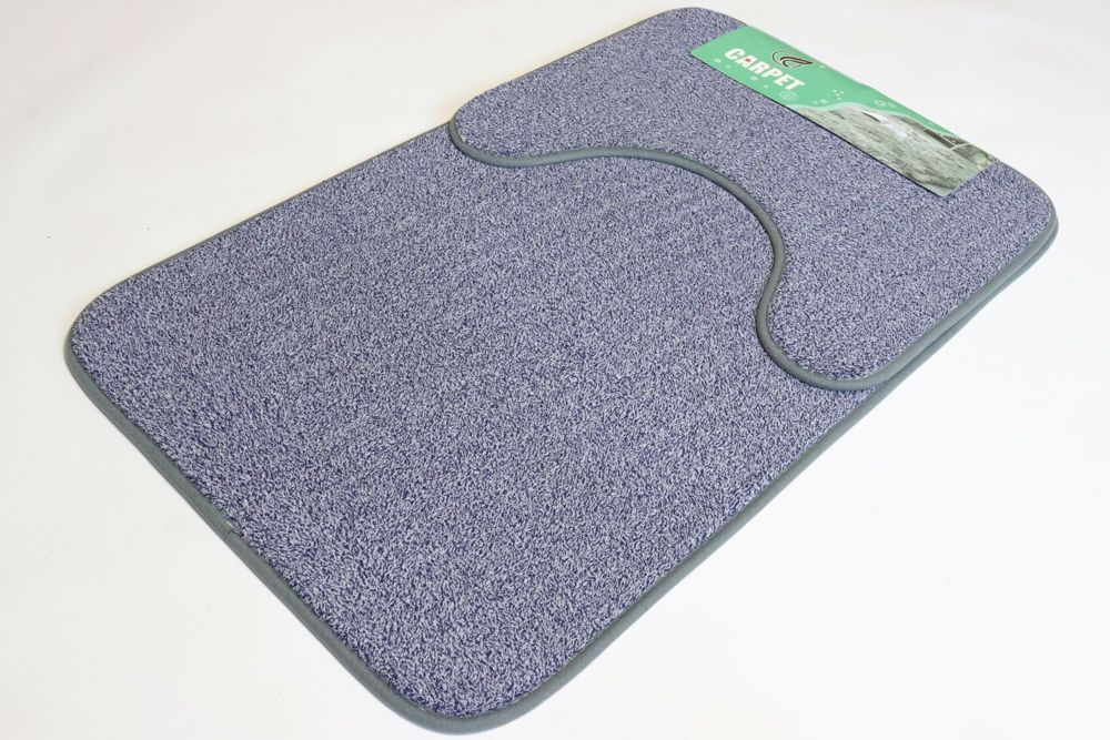 Набір килимків для ванної та туалету 50x80см 40x50cм Prima 2459/blue-grey